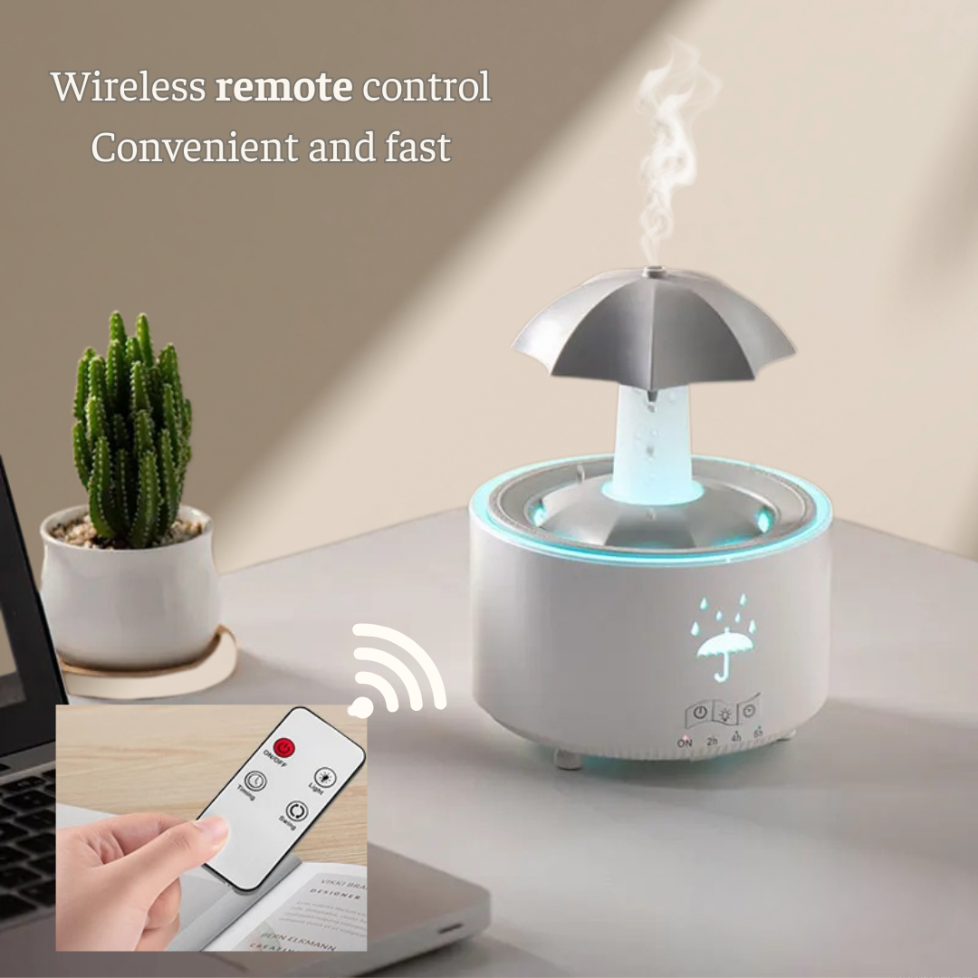 Rotating Umbrella Diffuser | Humidifier | 7-Color LED | Aromatherapy