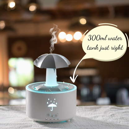 Rotating Umbrella Diffuser | Humidifier | 7-Color LED | Aromatherapy