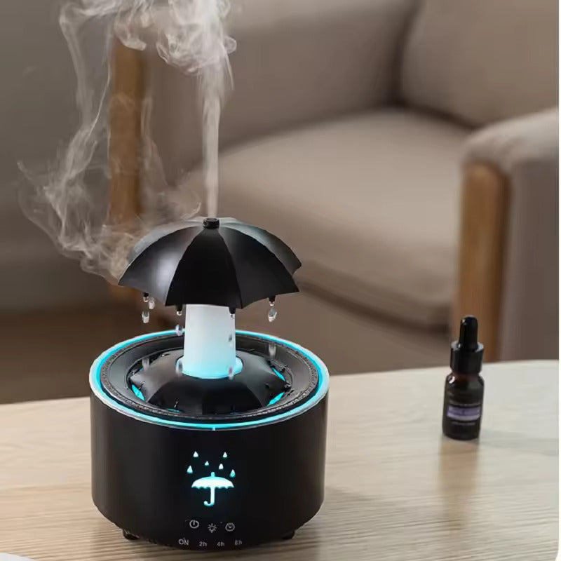 Rotating Umbrella Diffuser | Humidifier | 7-Color LED | Aromatherapy