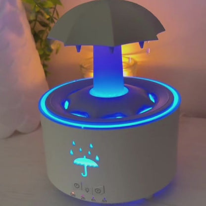 Rotating Umbrella Diffuser | Humidifier | 7-Color LED | Aromatherapy